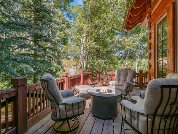 Ski in via Bedstraw and shuttle out Bachelors Gulch Residence